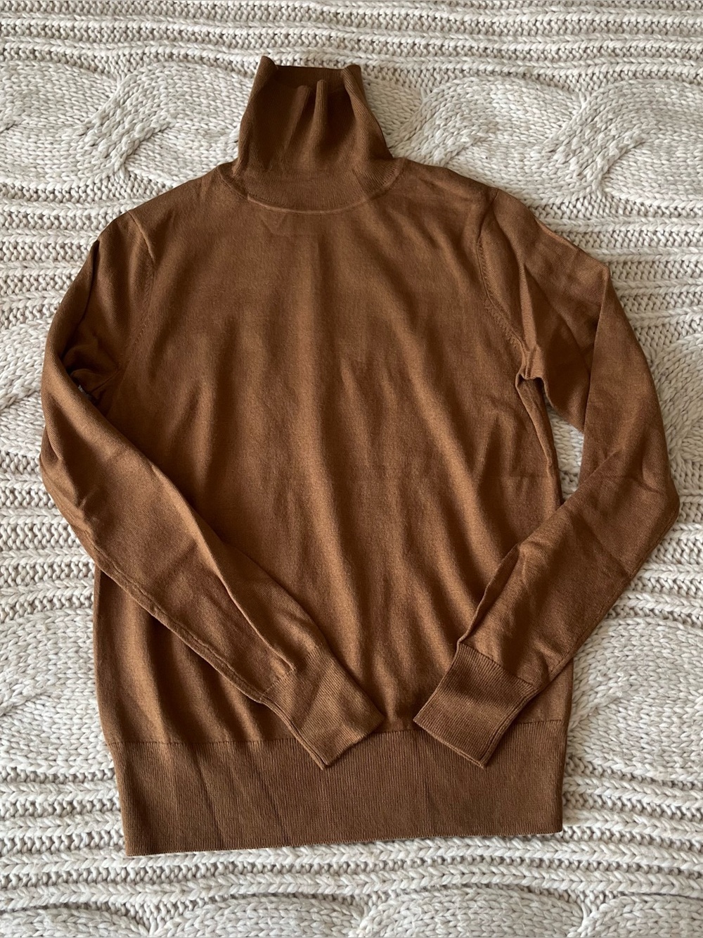 AYR Hi T Long Sleeve Viscose Turtleneck Sweater